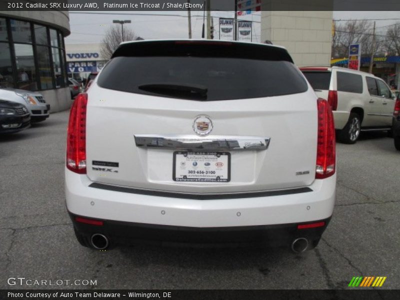 Platinum Ice Tricoat / Shale/Ebony 2012 Cadillac SRX Luxury AWD