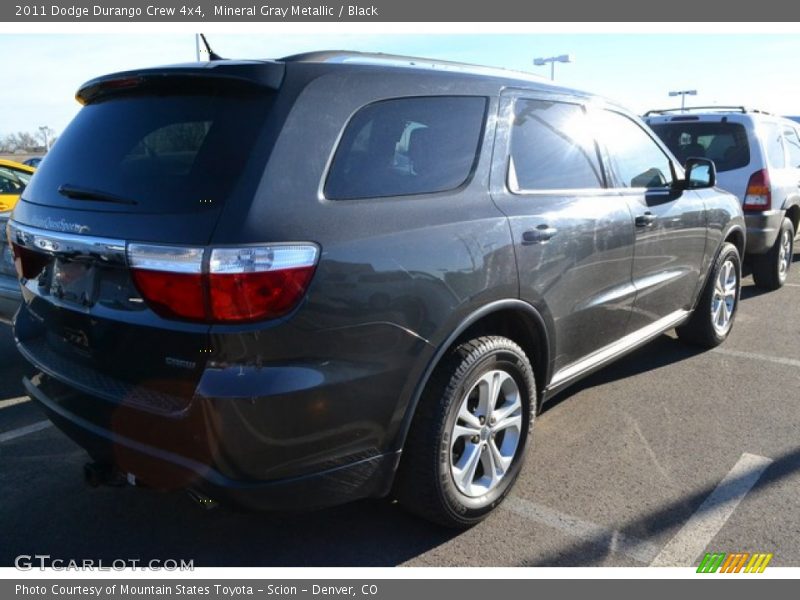 Mineral Gray Metallic / Black 2011 Dodge Durango Crew 4x4