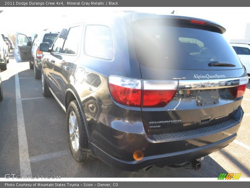 Mineral Gray Metallic / Black 2011 Dodge Durango Crew 4x4
