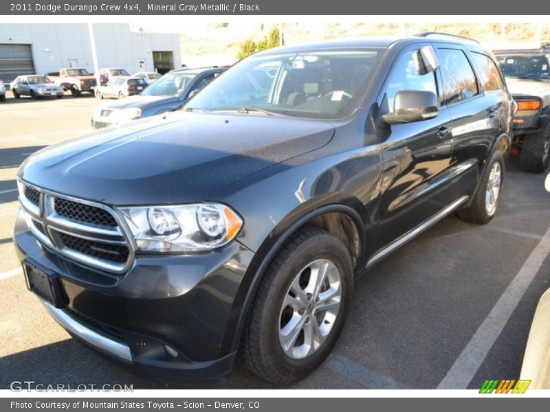 Mineral Gray Metallic / Black 2011 Dodge Durango Crew 4x4