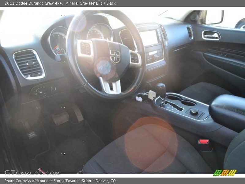 Mineral Gray Metallic / Black 2011 Dodge Durango Crew 4x4