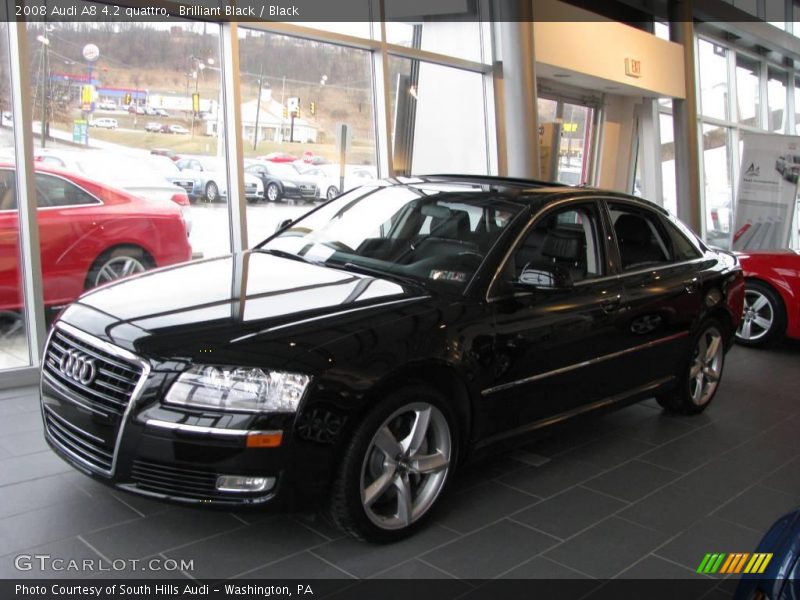 Brilliant Black / Black 2008 Audi A8 4.2 quattro