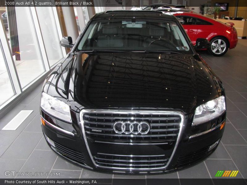 Brilliant Black / Black 2008 Audi A8 4.2 quattro