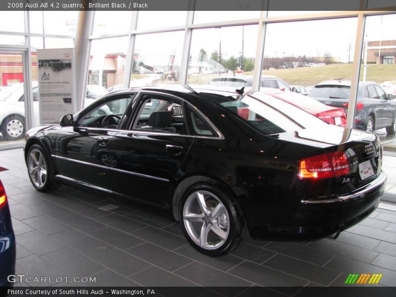 Brilliant Black / Black 2008 Audi A8 4.2 quattro