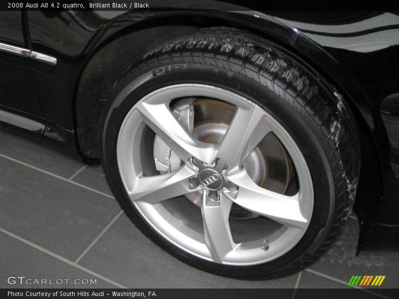 Brilliant Black / Black 2008 Audi A8 4.2 quattro