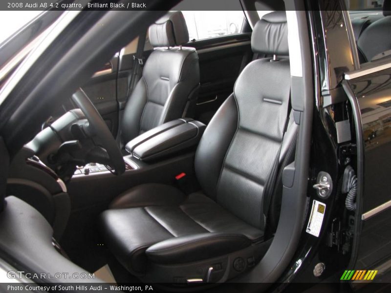 Brilliant Black / Black 2008 Audi A8 4.2 quattro