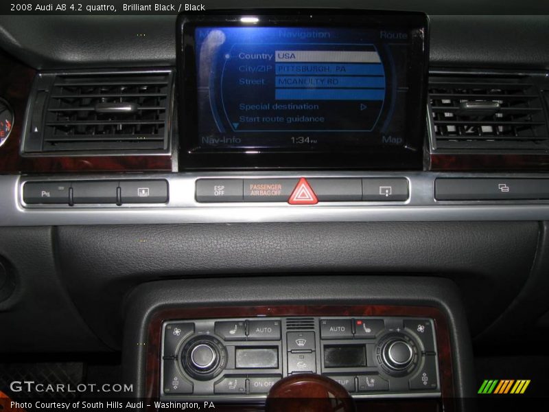 Brilliant Black / Black 2008 Audi A8 4.2 quattro