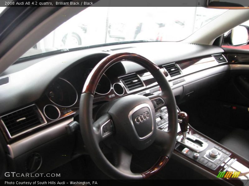 Brilliant Black / Black 2008 Audi A8 4.2 quattro