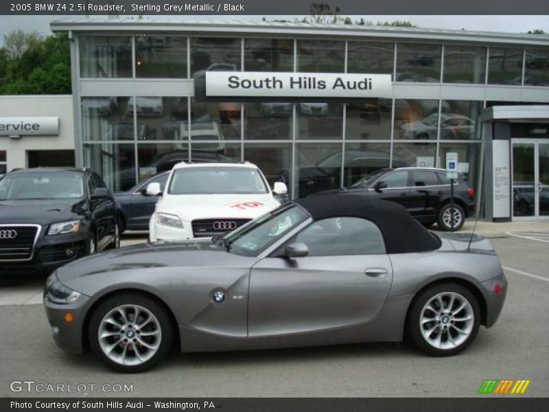 Sterling Grey Metallic / Black 2005 BMW Z4 2.5i Roadster