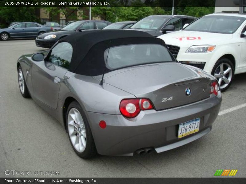 Sterling Grey Metallic / Black 2005 BMW Z4 2.5i Roadster