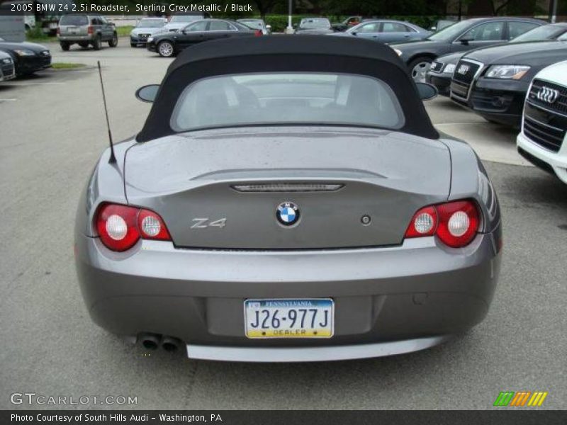 Sterling Grey Metallic / Black 2005 BMW Z4 2.5i Roadster