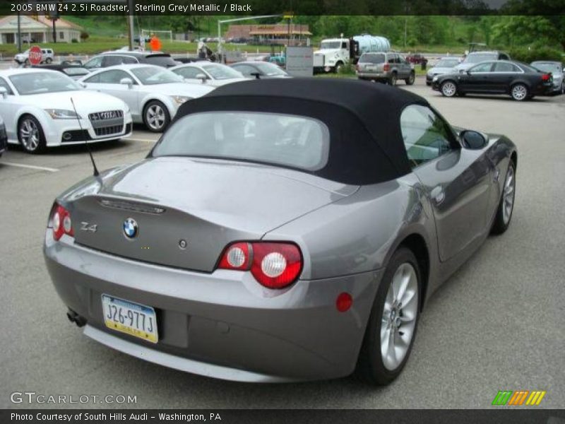 Sterling Grey Metallic / Black 2005 BMW Z4 2.5i Roadster