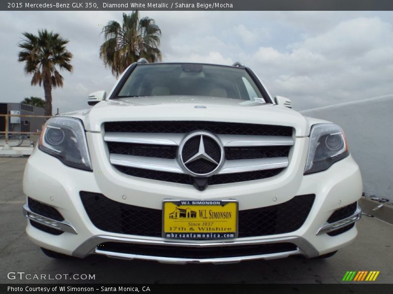 Diamond White Metallic / Sahara Beige/Mocha 2015 Mercedes-Benz GLK 350