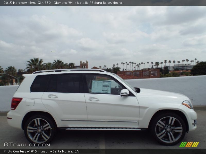 Diamond White Metallic / Sahara Beige/Mocha 2015 Mercedes-Benz GLK 350