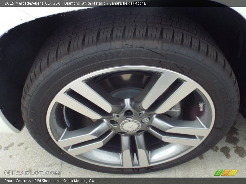 Diamond White Metallic / Sahara Beige/Mocha 2015 Mercedes-Benz GLK 350