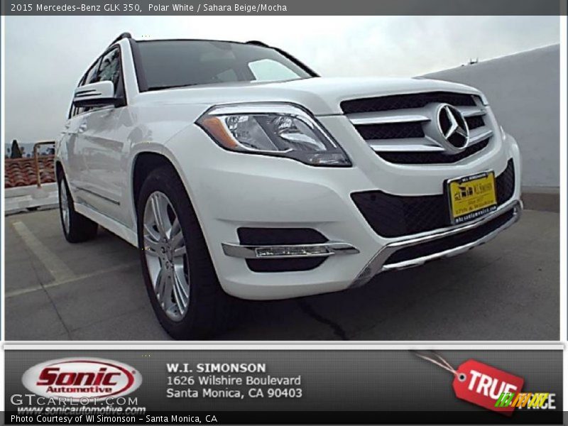 Polar White / Sahara Beige/Mocha 2015 Mercedes-Benz GLK 350