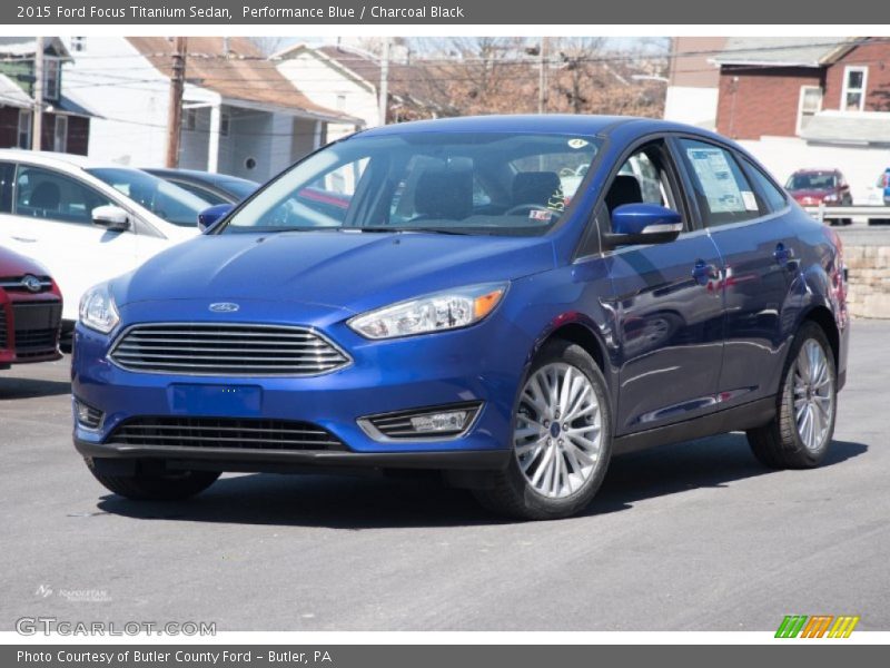 Performance Blue / Charcoal Black 2015 Ford Focus Titanium Sedan