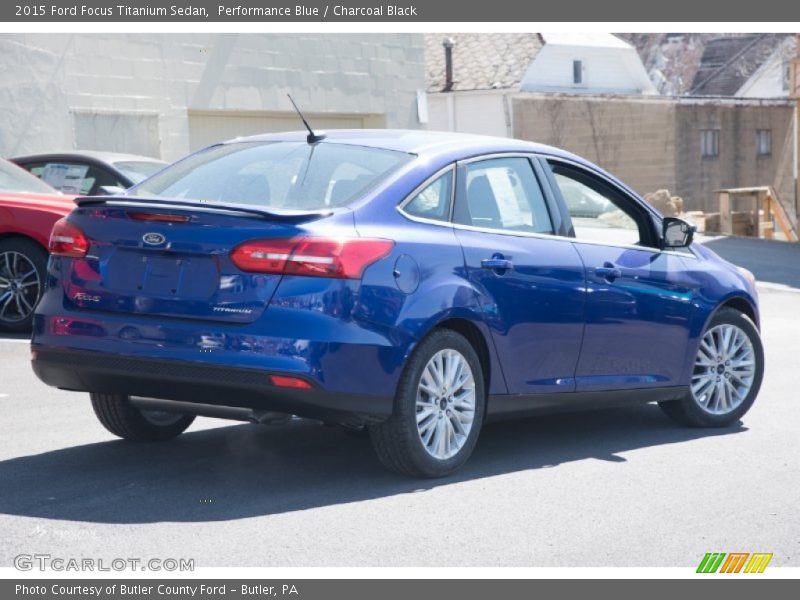 Performance Blue / Charcoal Black 2015 Ford Focus Titanium Sedan