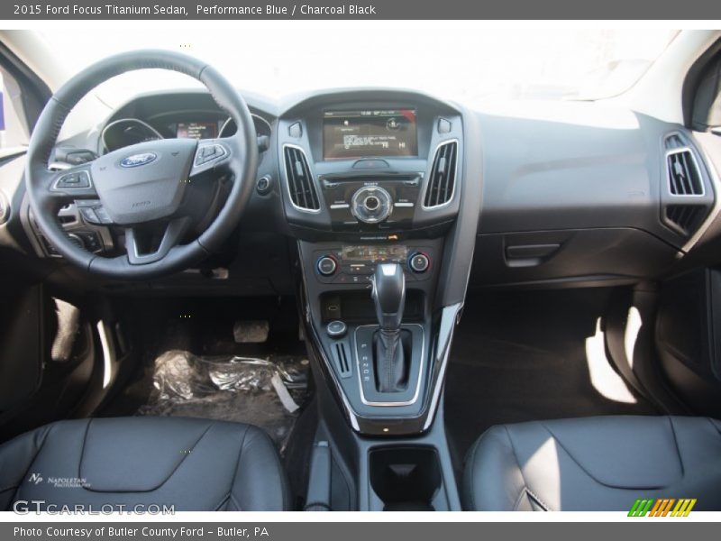 Performance Blue / Charcoal Black 2015 Ford Focus Titanium Sedan