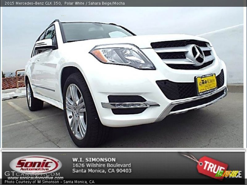 Polar White / Sahara Beige/Mocha 2015 Mercedes-Benz GLK 350
