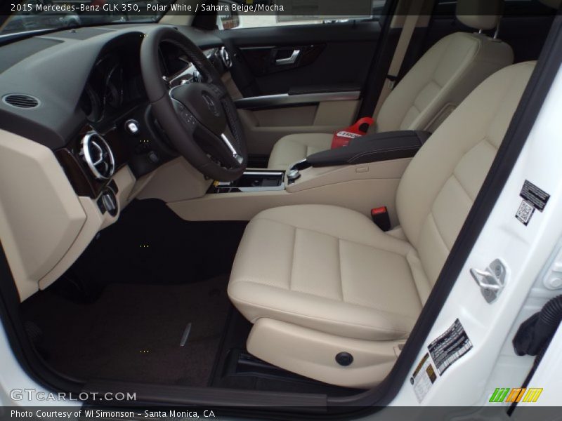 Polar White / Sahara Beige/Mocha 2015 Mercedes-Benz GLK 350