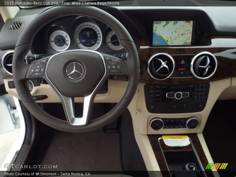 Polar White / Sahara Beige/Mocha 2015 Mercedes-Benz GLK 350