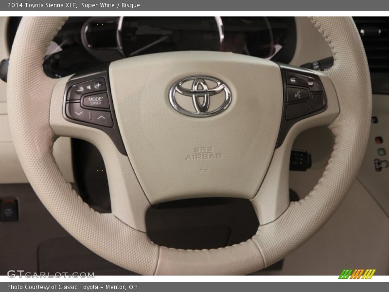 Super White / Bisque 2014 Toyota Sienna XLE
