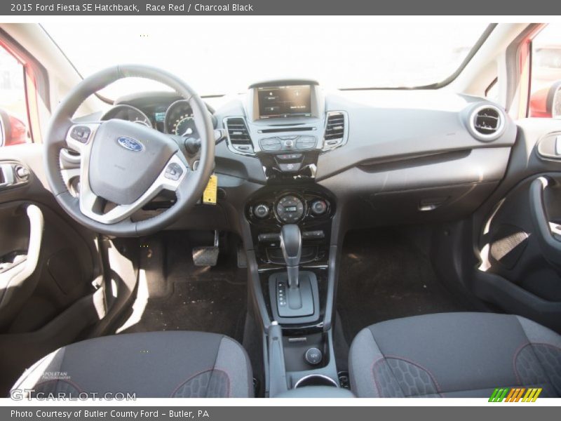 Race Red / Charcoal Black 2015 Ford Fiesta SE Hatchback