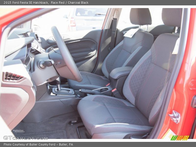 Race Red / Charcoal Black 2015 Ford Fiesta SE Hatchback
