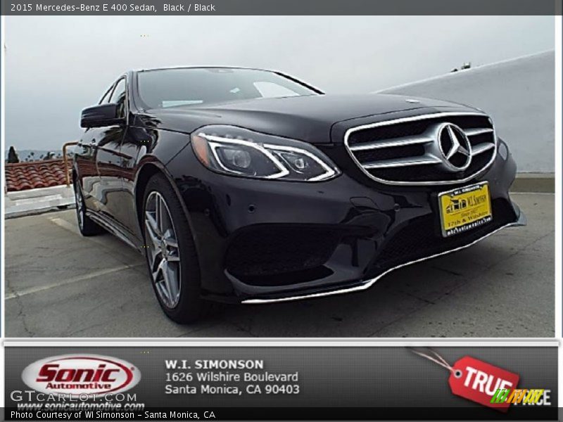 Black / Black 2015 Mercedes-Benz E 400 Sedan