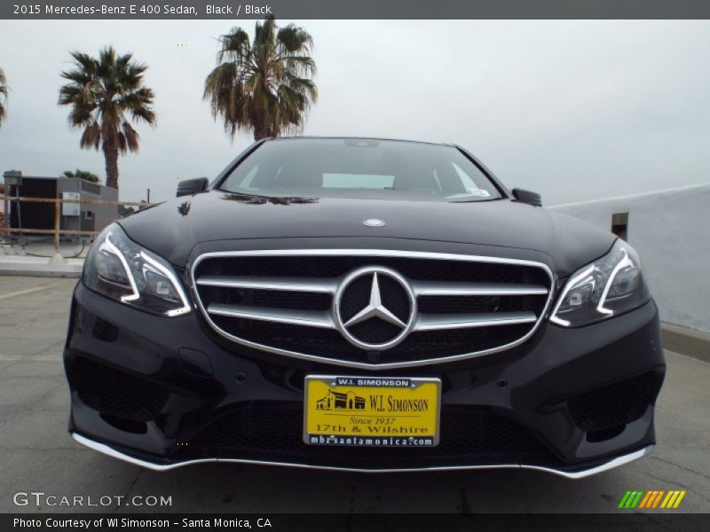 Black / Black 2015 Mercedes-Benz E 400 Sedan