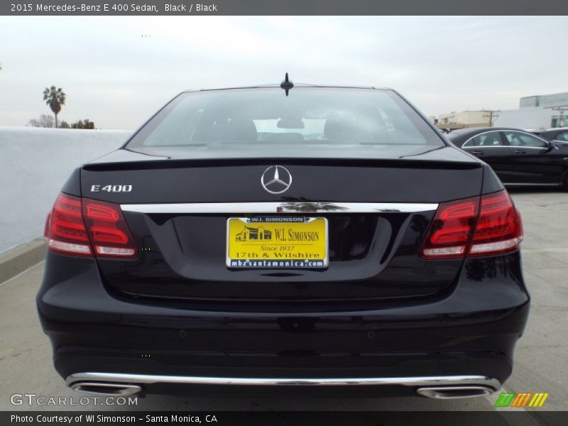 Black / Black 2015 Mercedes-Benz E 400 Sedan