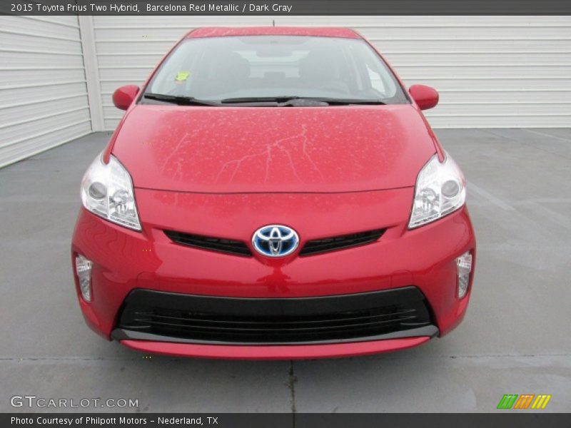 Barcelona Red Metallic / Dark Gray 2015 Toyota Prius Two Hybrid