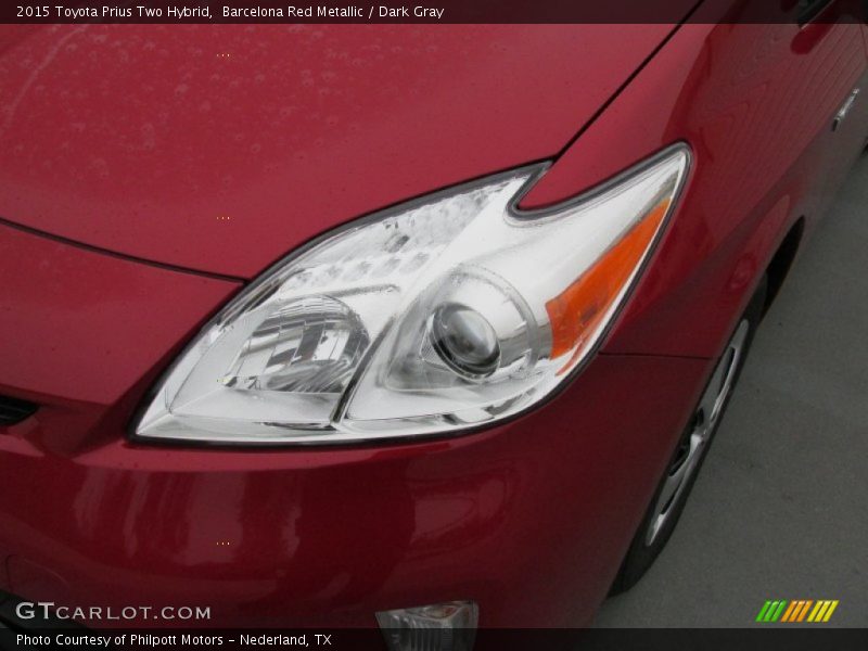 Barcelona Red Metallic / Dark Gray 2015 Toyota Prius Two Hybrid