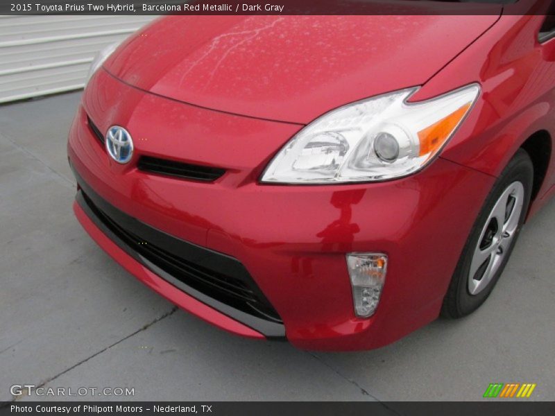 Barcelona Red Metallic / Dark Gray 2015 Toyota Prius Two Hybrid