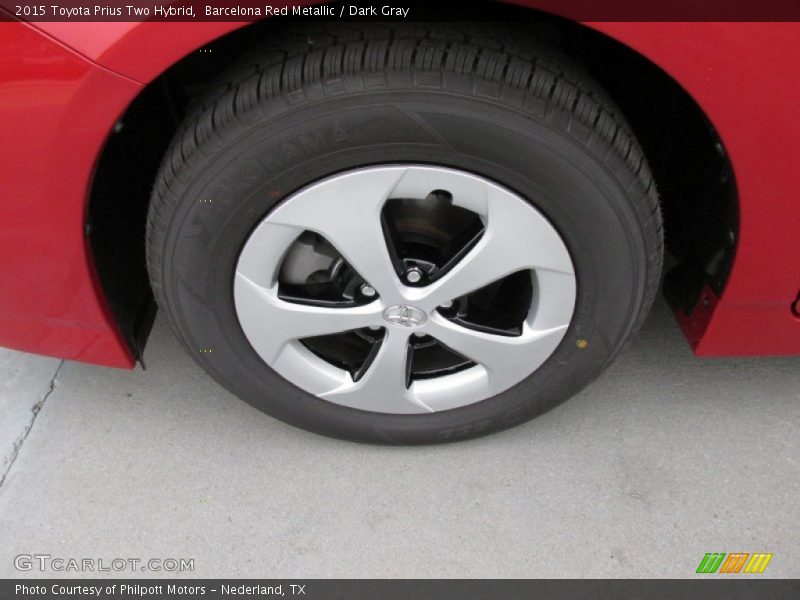 Barcelona Red Metallic / Dark Gray 2015 Toyota Prius Two Hybrid