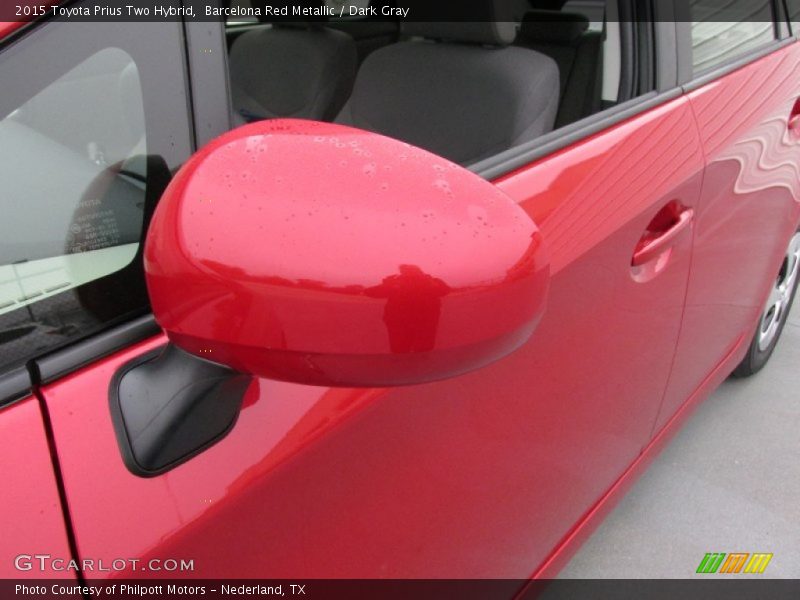 Barcelona Red Metallic / Dark Gray 2015 Toyota Prius Two Hybrid