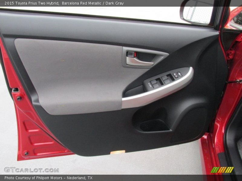 Barcelona Red Metallic / Dark Gray 2015 Toyota Prius Two Hybrid