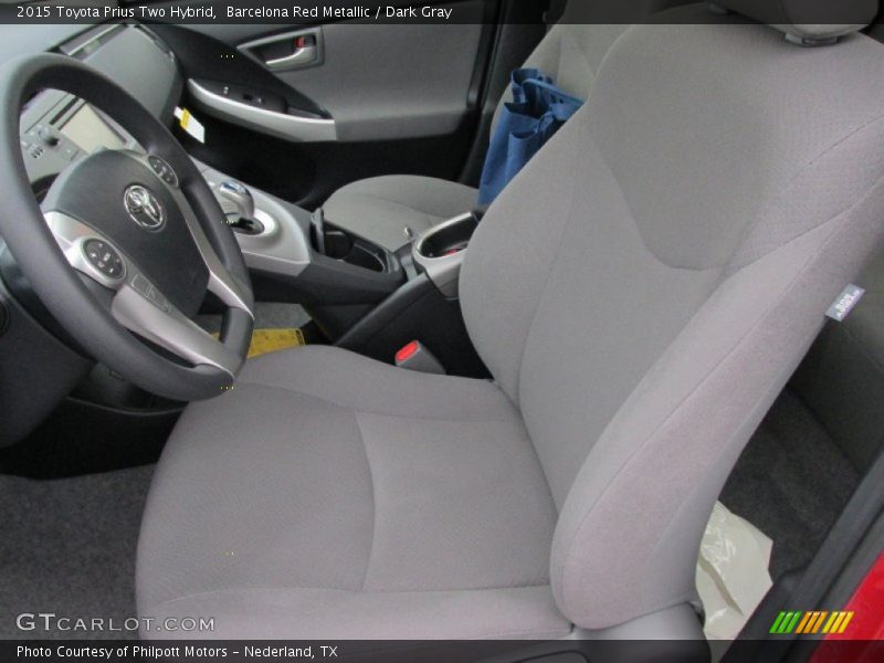 Barcelona Red Metallic / Dark Gray 2015 Toyota Prius Two Hybrid