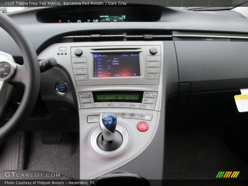 Barcelona Red Metallic / Dark Gray 2015 Toyota Prius Two Hybrid