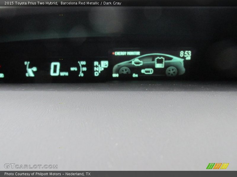 Barcelona Red Metallic / Dark Gray 2015 Toyota Prius Two Hybrid