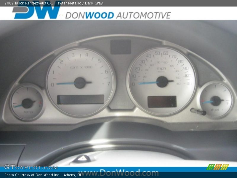 Pewter Metallic / Dark Gray 2002 Buick Rendezvous CX