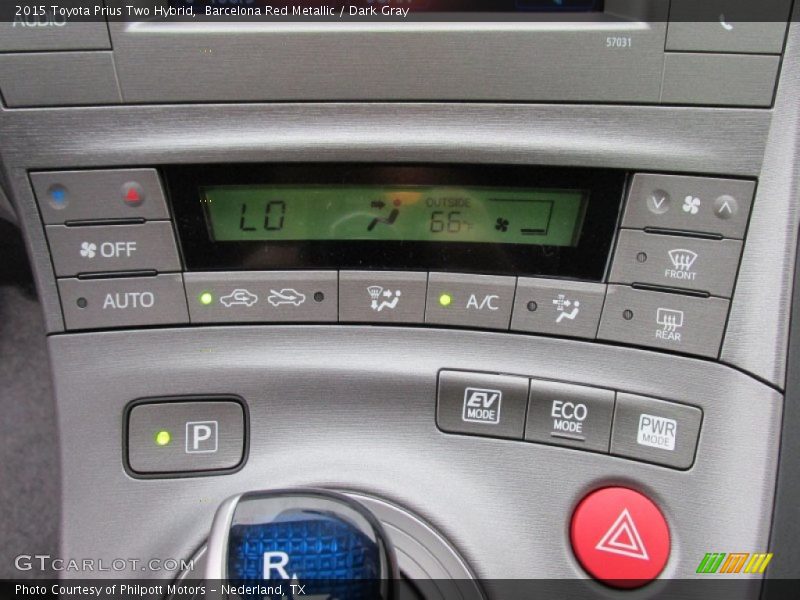 Barcelona Red Metallic / Dark Gray 2015 Toyota Prius Two Hybrid