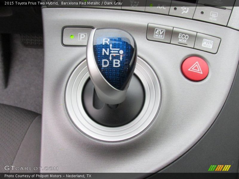 Barcelona Red Metallic / Dark Gray 2015 Toyota Prius Two Hybrid