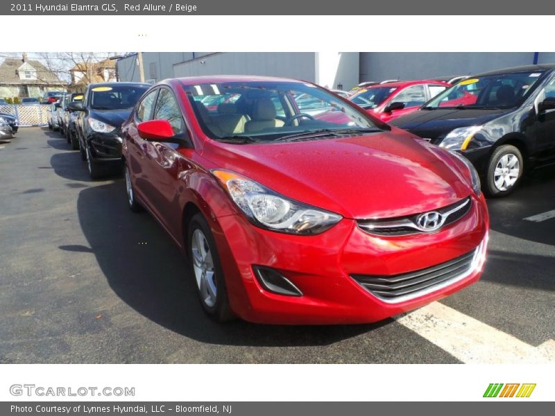 Red Allure / Beige 2011 Hyundai Elantra GLS