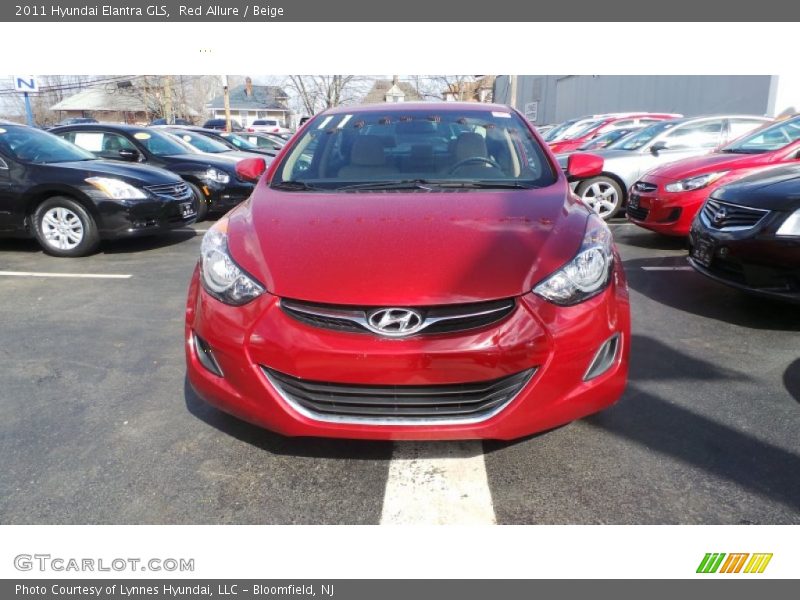 Red Allure / Beige 2011 Hyundai Elantra GLS
