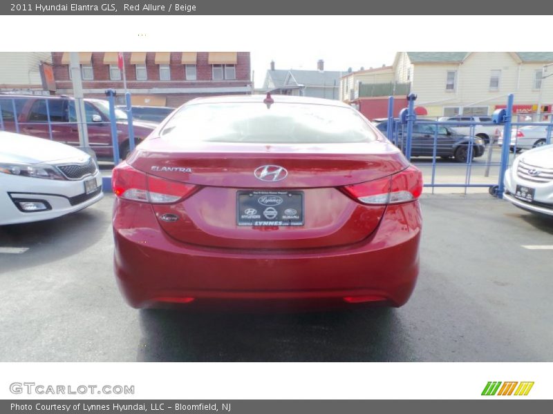 Red Allure / Beige 2011 Hyundai Elantra GLS