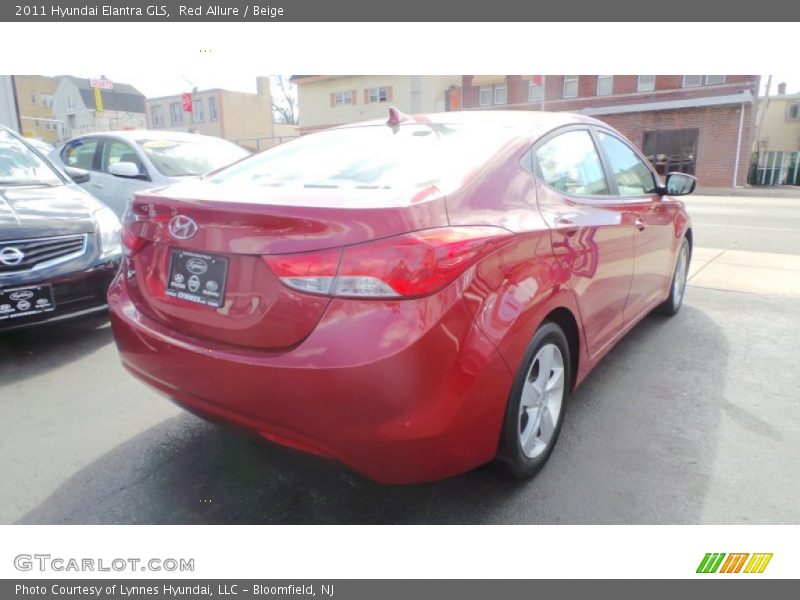 Red Allure / Beige 2011 Hyundai Elantra GLS
