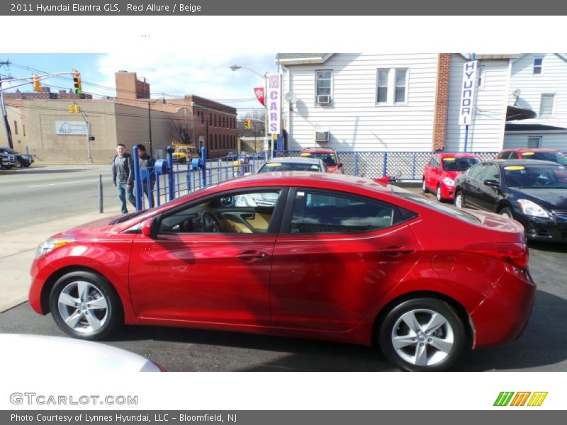 Red Allure / Beige 2011 Hyundai Elantra GLS