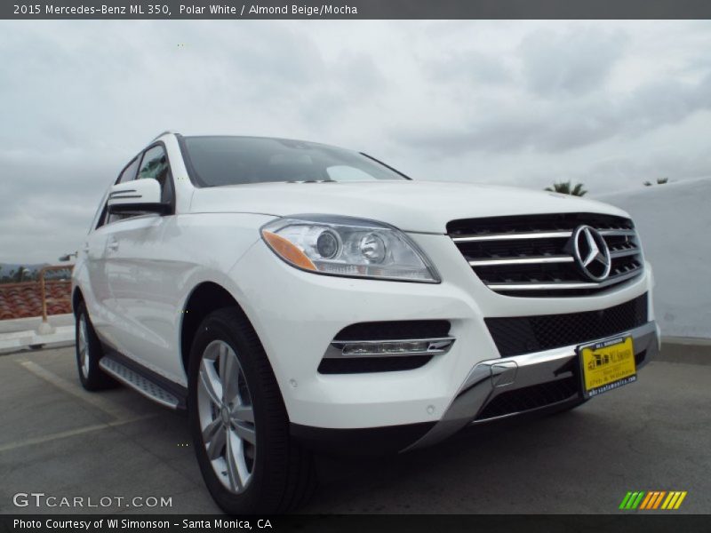Polar White / Almond Beige/Mocha 2015 Mercedes-Benz ML 350